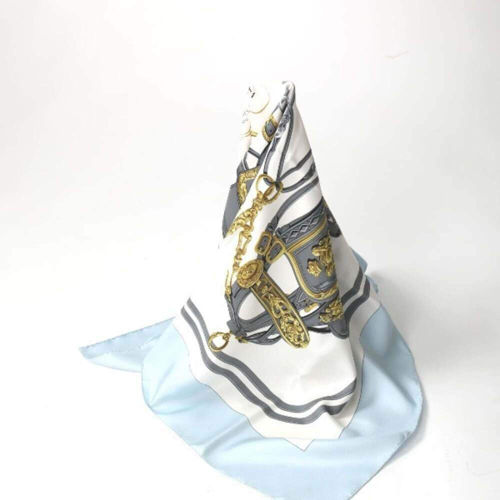 HERMES Authentic Blue Scarf - Picture 3 of 5